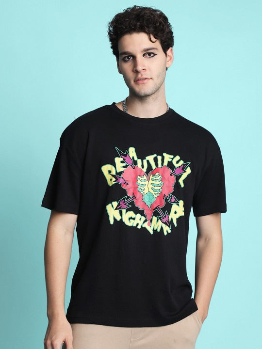 Unisex Graphic Printed Round Neck Cotton T-shirt – Trendy Everyday Wear in Pakistan | DOCACCA