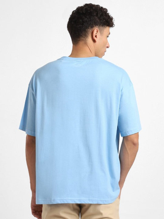 Round Neck Short Sleeves Oversized Cotton T-Shirt for Men in Pakistan – Breathable Summer Wear by DOCACCA
