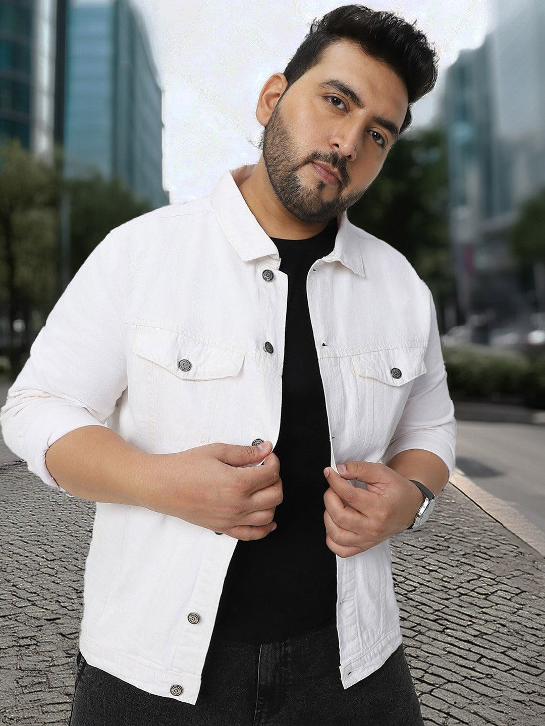 Men Washed Regular Fit Denim Jacket – Stylish Everyday Outerwear for Pakistani Men | DOCACCA