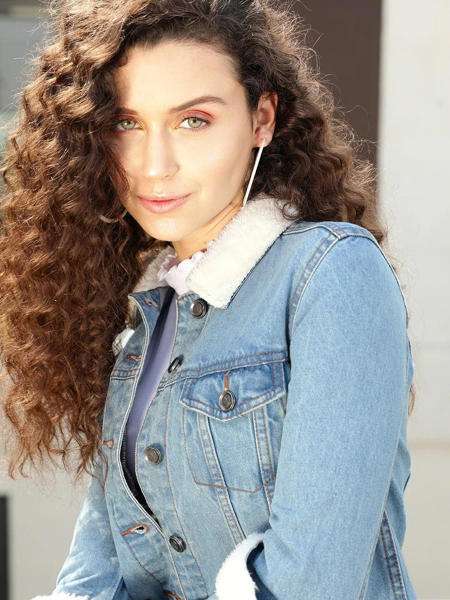 Men Fur Denim Jacket for Winter in Pakistan – Warm & Trendy Outerwear | DOCACCA