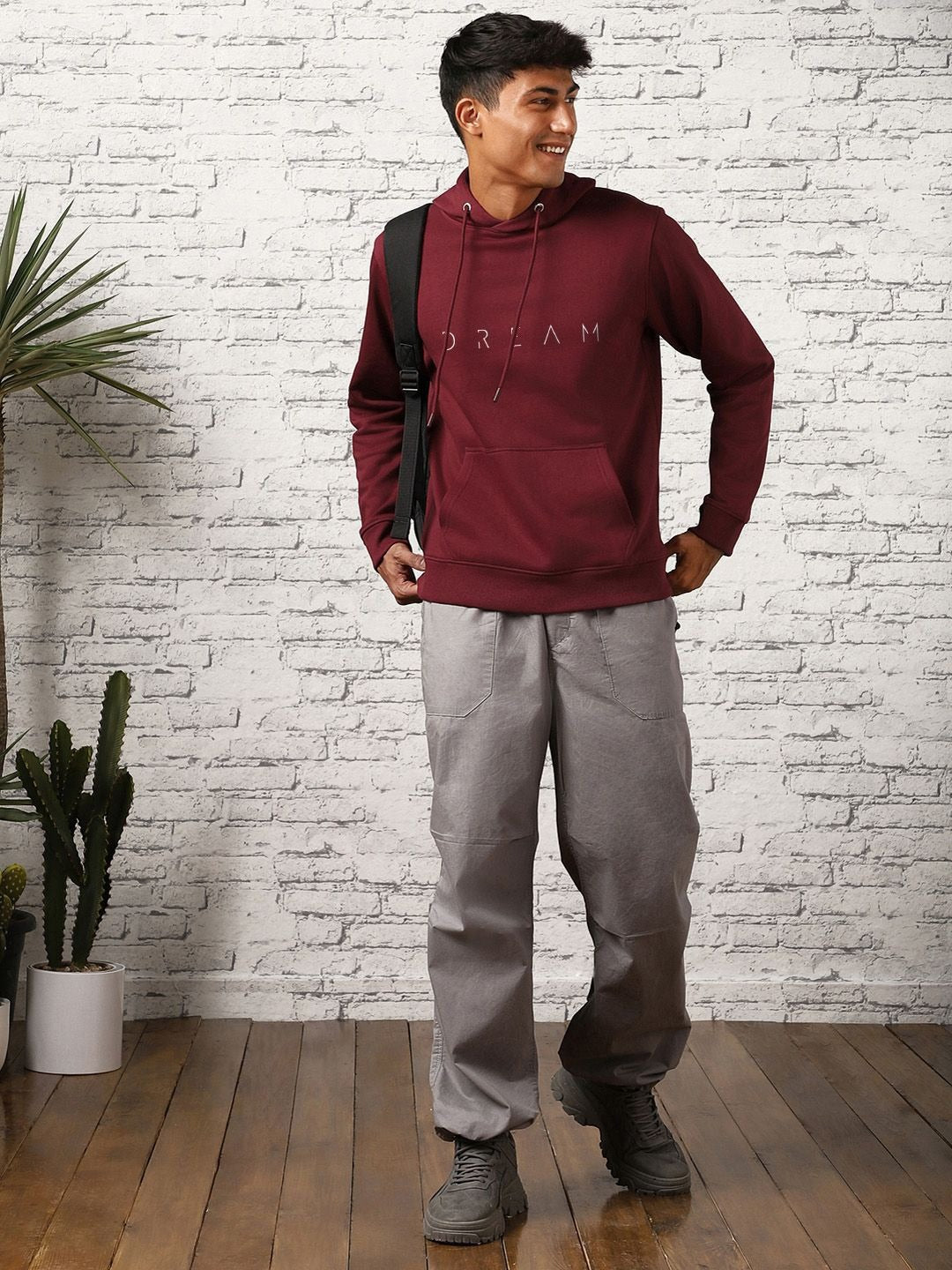 Men Printed Hooded Sweatshirt – Trendy Graphic Hoodies for Winter in Pakistan | DOCACCA