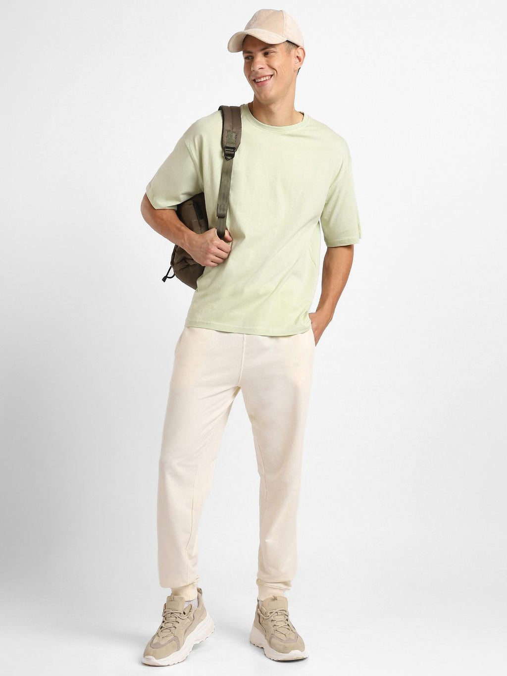 Round Neck Short Sleeves Oversized Cotton T-Shirt for Men in Pakistan | DOCACCA