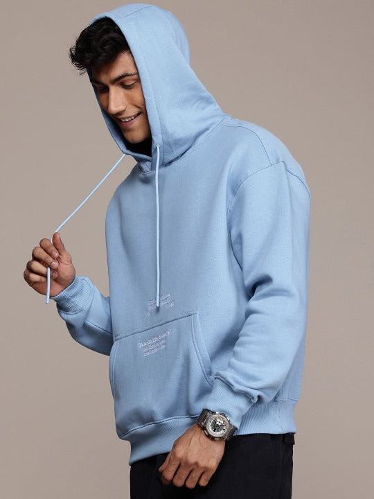 Typography Embroidery Hooded Pullover Sweatshirt for Men – Trendy Cotton Hoodie in Pakistan | DOCACCA