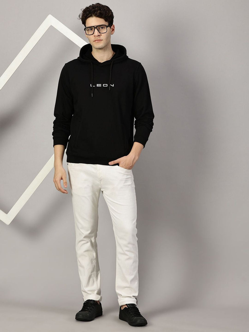 Men Leon Printed Hooded Sweatshirt – Stylish Graphic Hoodie for Casual Wear in Pakistan | DOCACCA