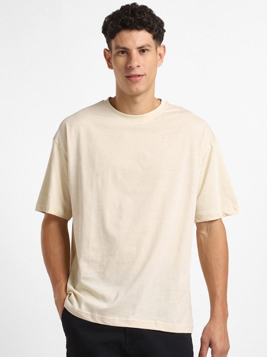 Round Neck Short Sleeves Oversized Cotton T-Shirt for Men in Pakistan | DOCACCA