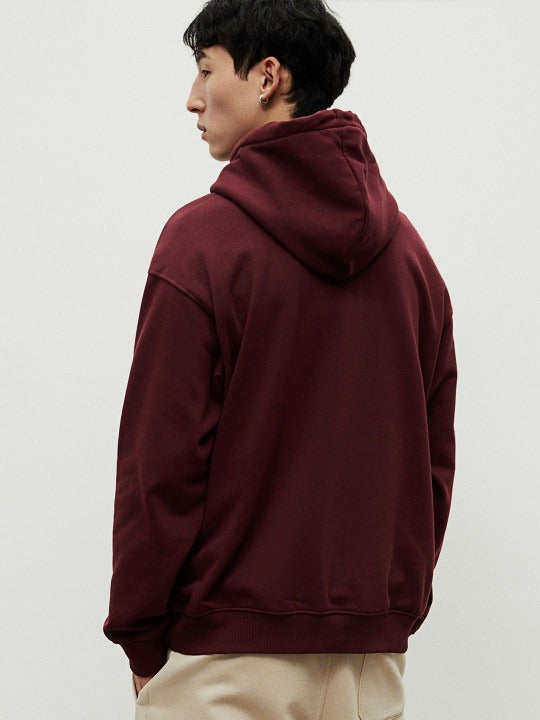 The Lifestyle Co. Men Cotton Oversized Hoodie Pullover Sweatshirt – Trendy Winter Wear in Pakistan