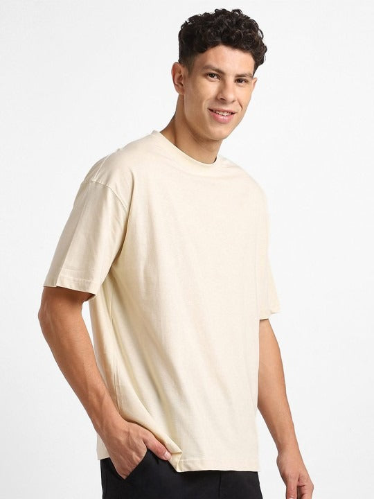 Round Neck Short Sleeves Oversized Cotton T-Shirt for Men in Pakistan | DOCACCA