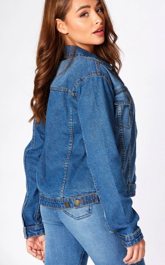 Women Blue Solid Jacket