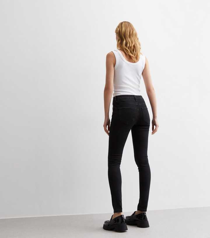 Black Low Rise Lau Skinny Jeans - DOCACCA - Jeans - 