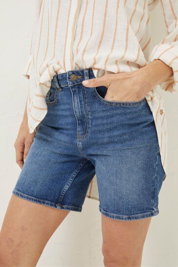 Blue Darley Denim Shorts - DOCACCA - Shorts & Skirts - 