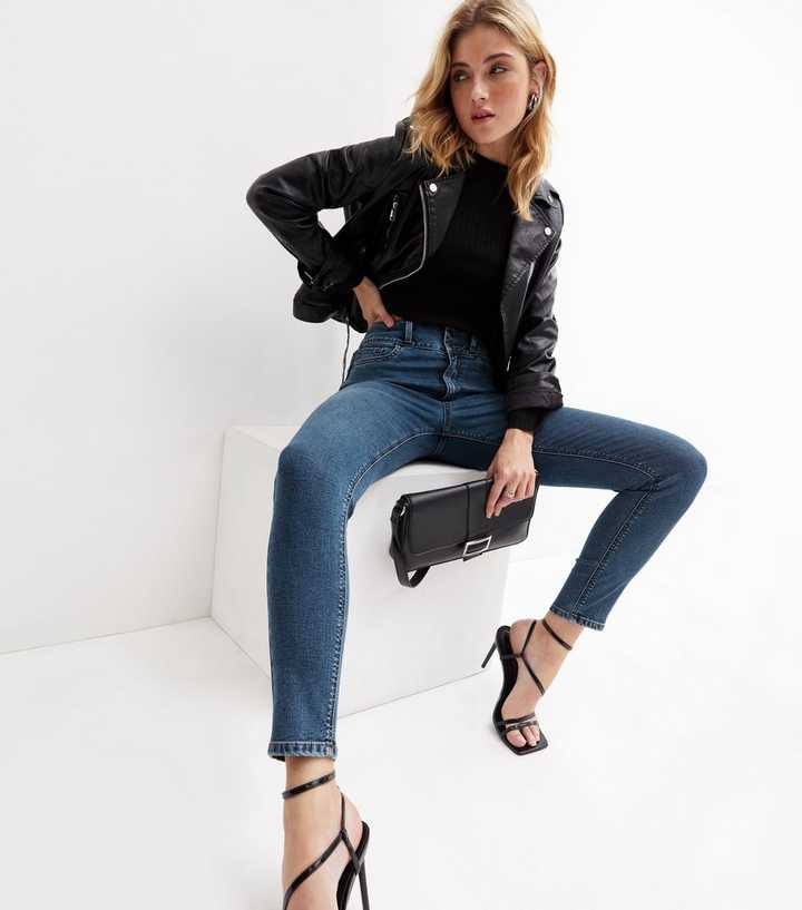 Blue Lift & Shape High Waist Yazmin Skinny Jeans - DOCACCA - Jeans - 