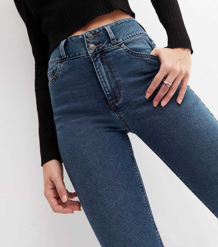 Blue Lift & Shape High Waist Yazmin Skinny Jeans - DOCACCA - Jeans - 