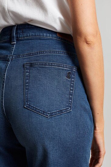 Blue Shirley Long Denim Shorts - DOCACCA - Shorts & Skirts - 