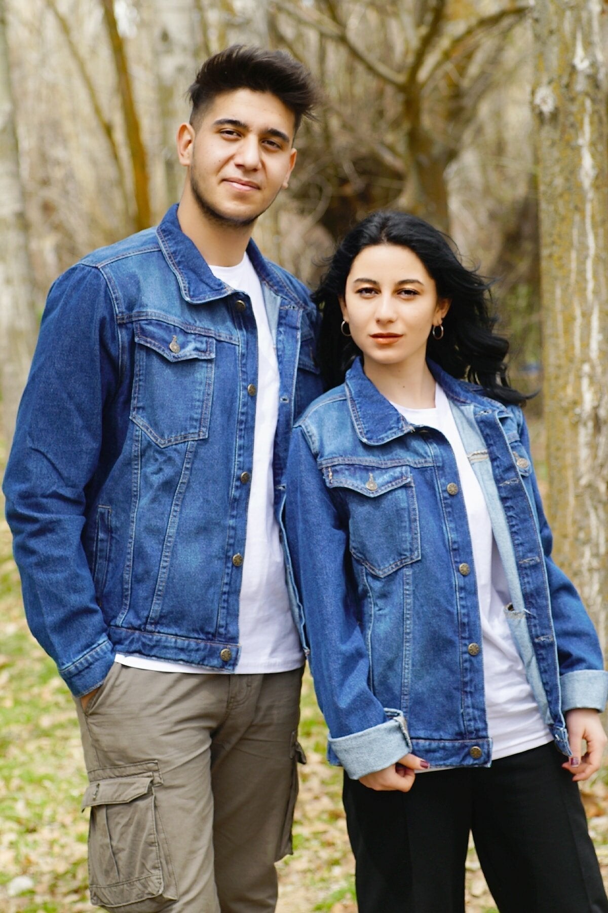 Couple Denim Jacket Blue - DOCACCA - Denim Jackets - 