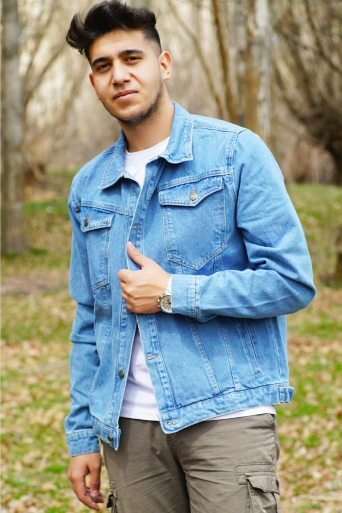 Couple Denim Jacket Light Blue - DOCACCA - Denim Jackets - 