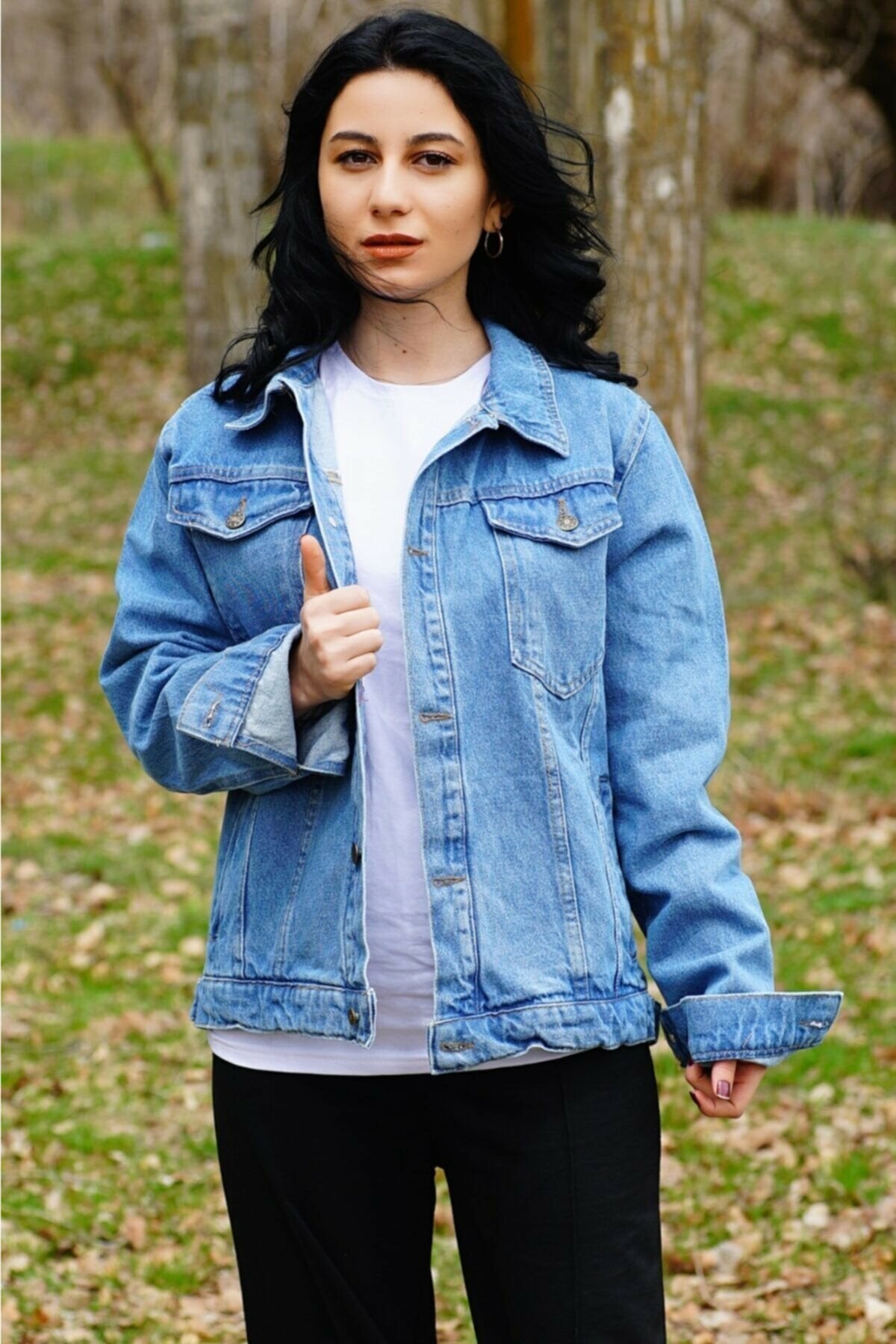 Couple Denim Jacket Light Blue - DOCACCA - Denim Jackets - 