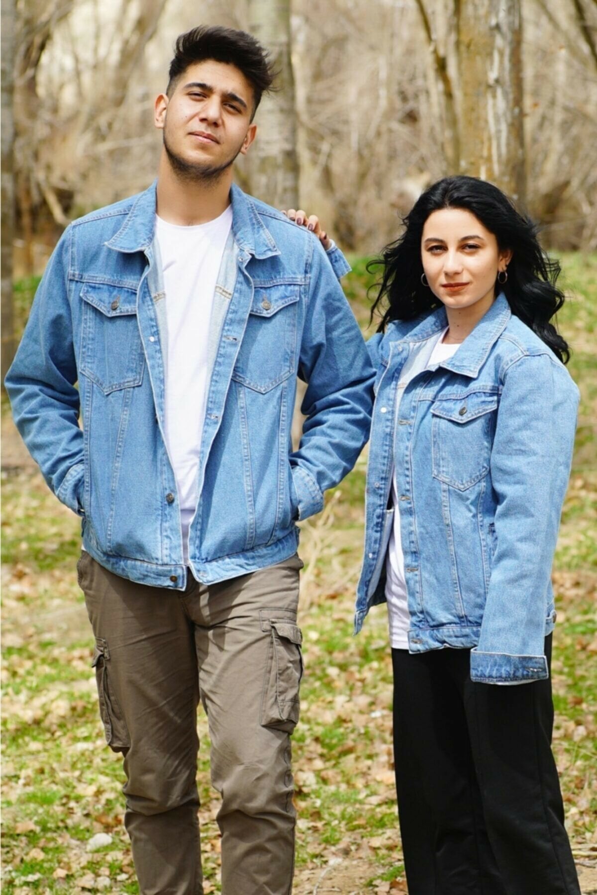 Couple Denim Jacket Light Blue - DOCACCA - Denim Jackets - 