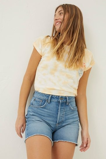 Courtney Cut Off Denim Shorts - DOCACCA - Shorts & Skirts - 