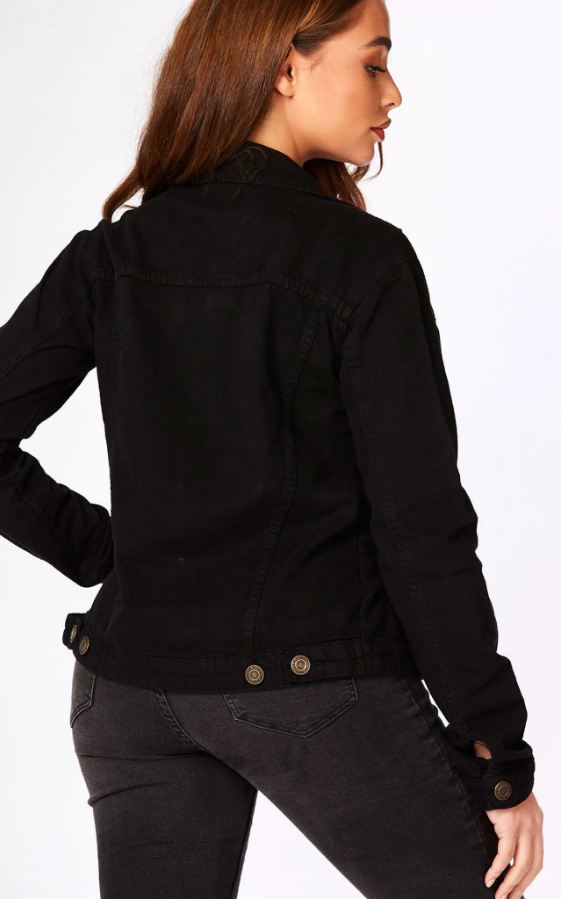 Women Black Solid Jacket