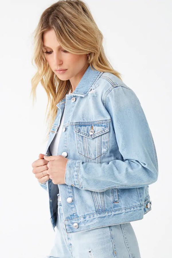 Women Light Blue Women Jacket