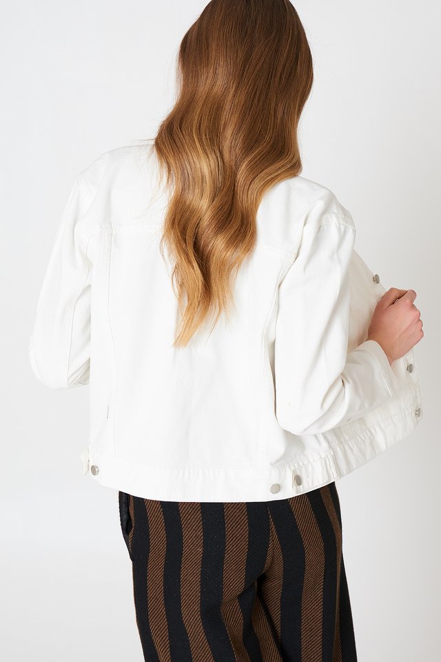 Women White Solid Jacket