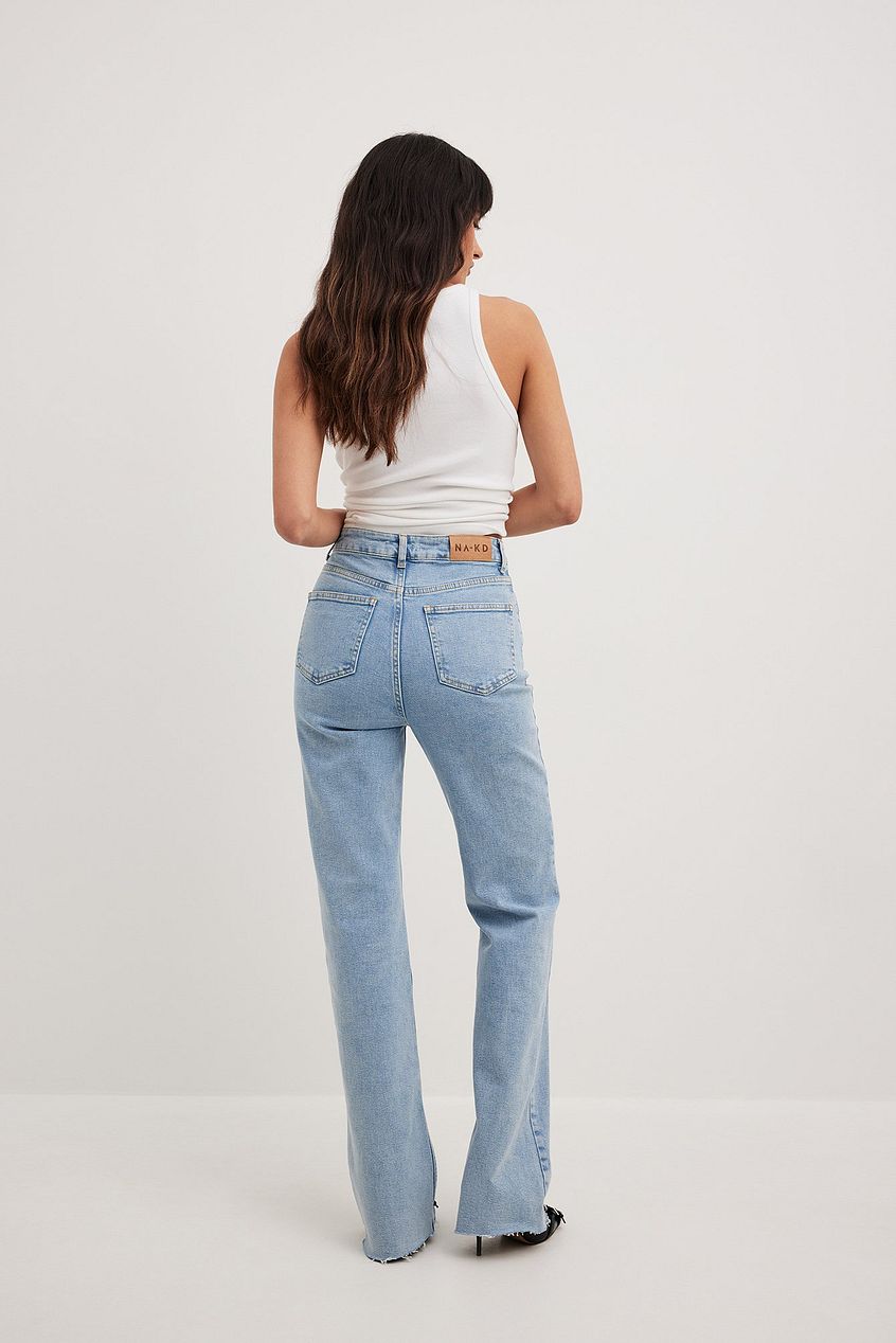 Flared High Waist Jeans For Womens - DOCACCA - Jeans - 