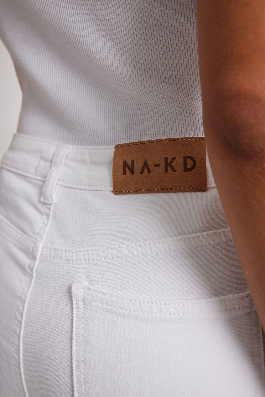 Flared High Waist Stretch Jeans For Womens - DOCACCA - Jeans - 