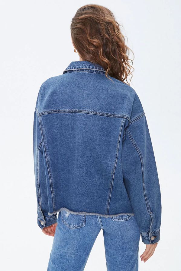 Frayed Women Jacket - DOCACCA - Denim Jackets - 