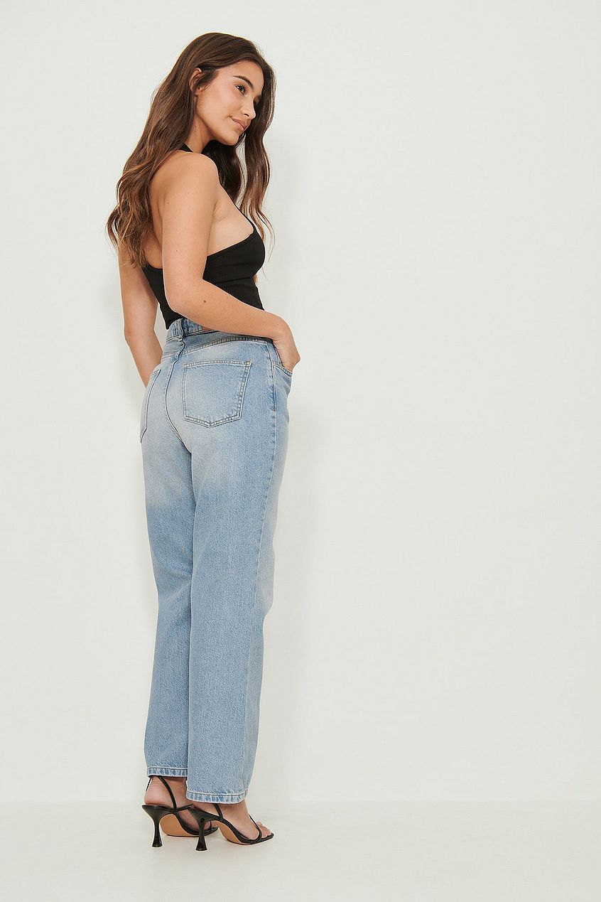 Highwaist Relaxed Jeans For Womens - DOCACCA - Jeans - 