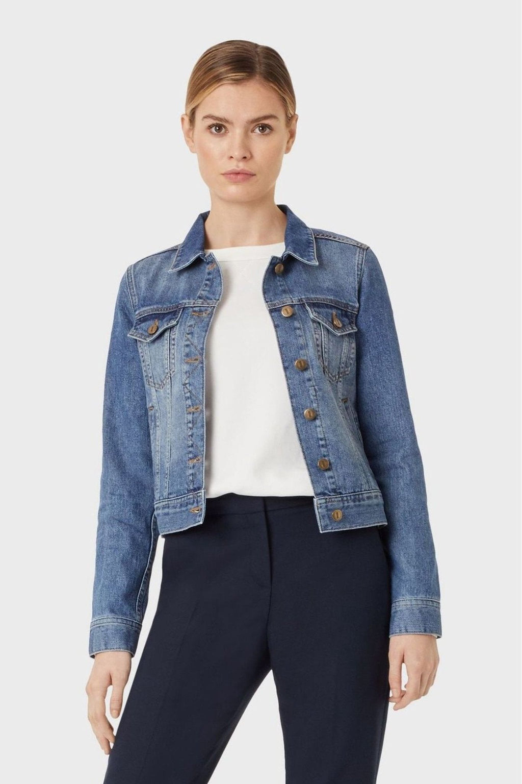 Hobbs Blue Mariam Jacket - DOCACCA - Denim Jackets - 