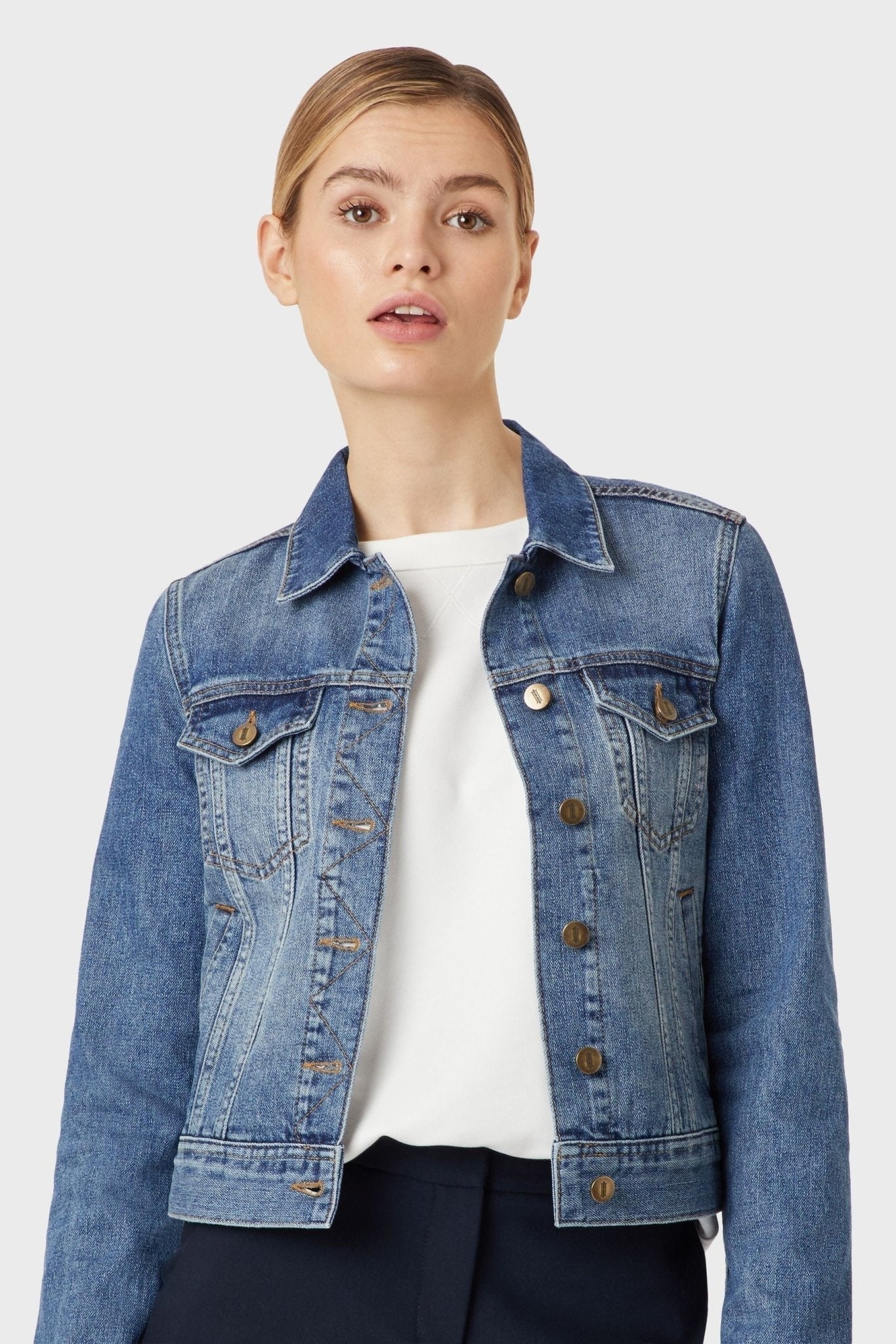 Hobbs Blue Mariam Jacket - DOCACCA - Denim Jackets - 