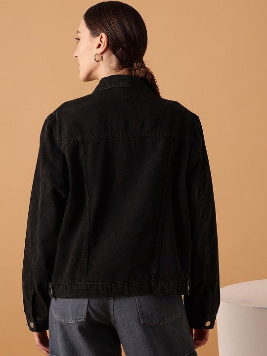 Lightweight Pure Cotton Crop Denim Jacket - DOCACCA - Denim Jackets - 
