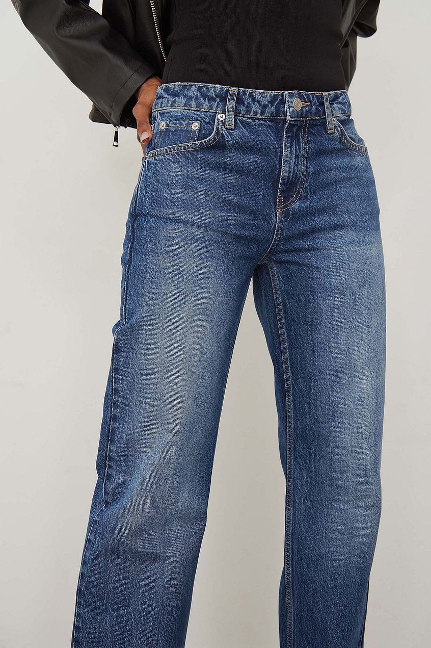 Low Waist Slim Leg Denim For Womens - DOCACCA - Jeans - 