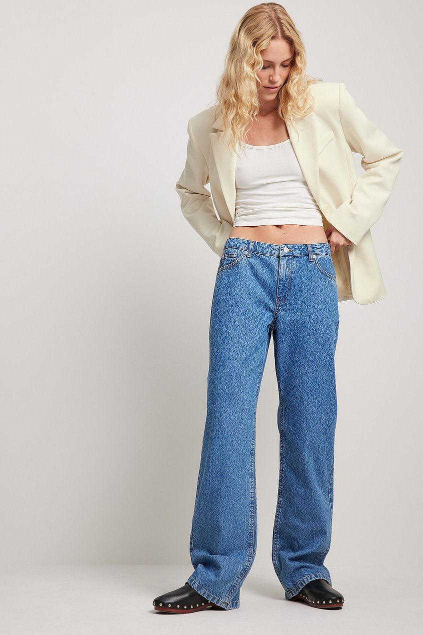 Low Waist Slim Leg Denim For Womens - DOCACCA - Jeans - 