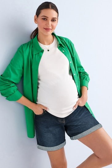 Maternity Mom Style Shorts - DOCACCA - Shorts & Skirts - 