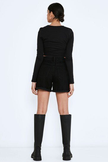 MAY High Waist Mom Shorts - DOCACCA - Shorts & Skirts - 
