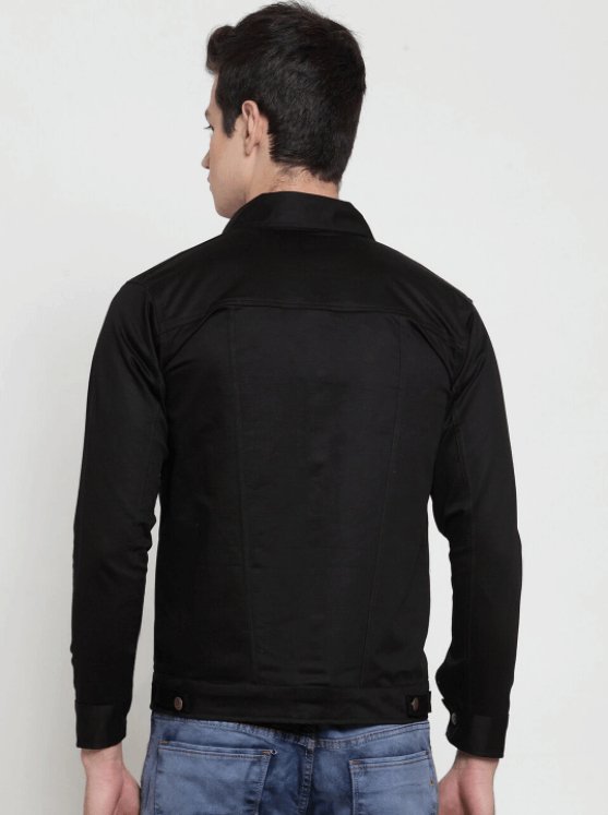 Mens Denim Jacket Black - DOCACCA - Denim Jacket - 