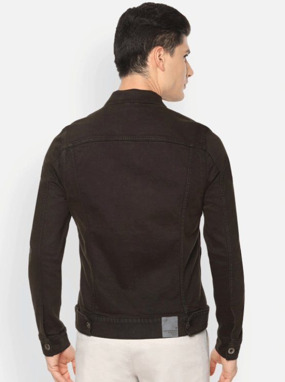 Mens Denim Jacket Black - DOCACCA - Denim Jacket - 