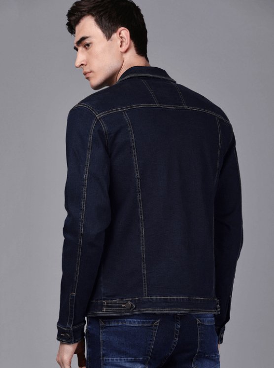 Mens Denim Jacket Black - DOCACCA - Denim Jacket - 