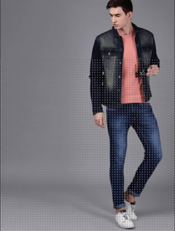 Mens Denim Jacket Black - DOCACCA - Denim Jacket - 