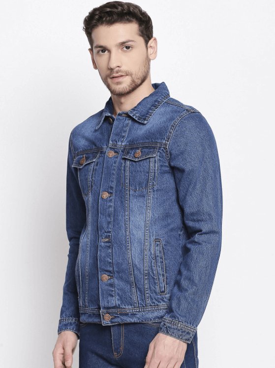 Mens Denim Jacket Blue - DOCACCA - Denim Jacket - 