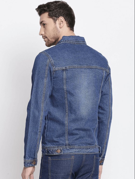 Mens Denim Jacket Blue - DOCACCA - Denim Jacket - 