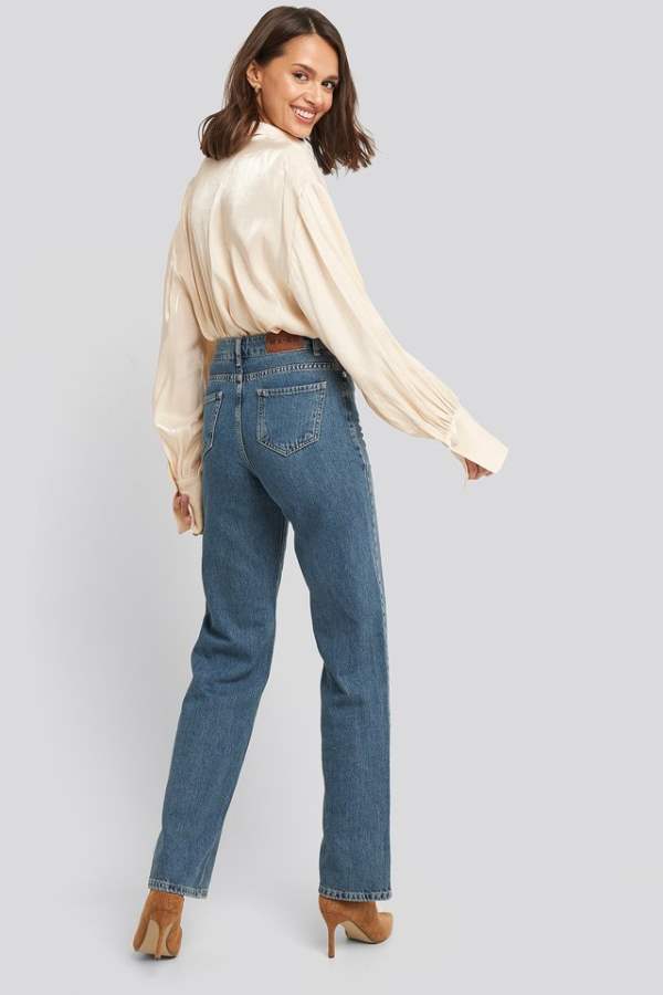 Mid - Rise Clean Look Stretchable Jeans - DOCACCA - Jeans - 