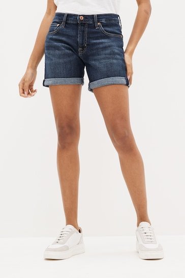 Mid Rise Girlfriend Shorts - DOCACCA - Shorts & Skirts - 