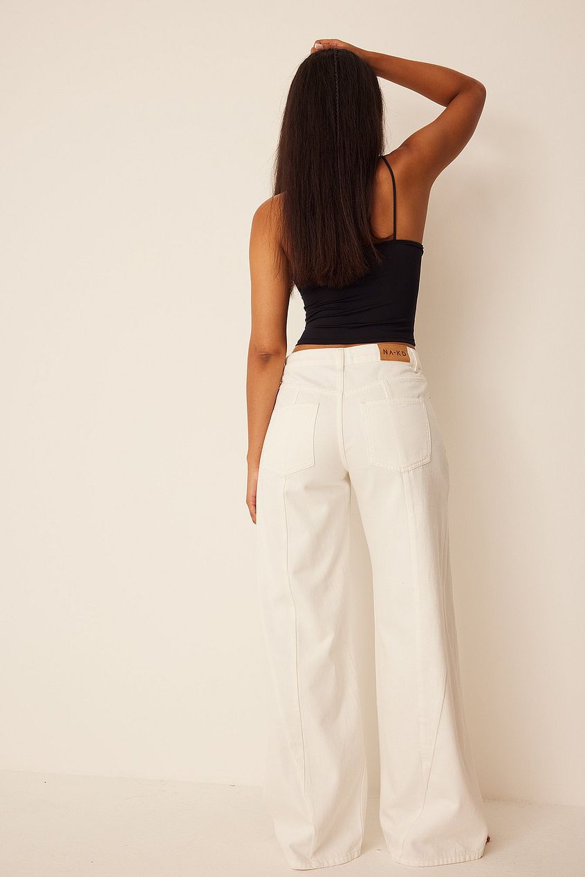 Mid Rise Straight Denim For Womens - DOCACCA - Jeans - 