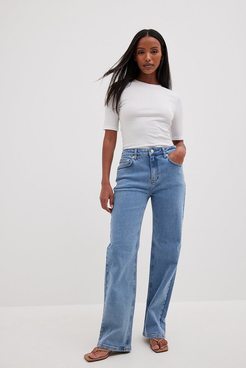 Mid Waist Denim For Womens - DOCACCA - Jeans - 