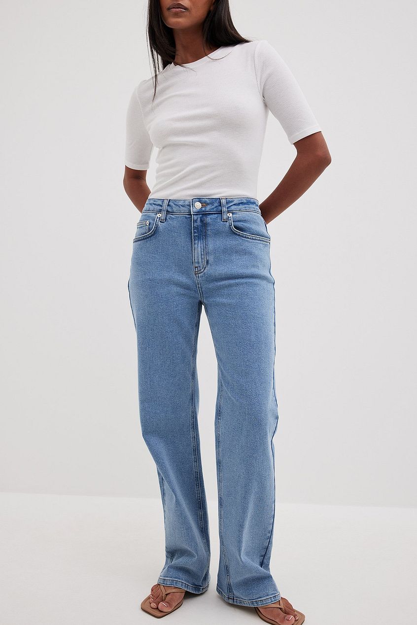 Mid Waist Denim For Womens - DOCACCA - Jeans - 