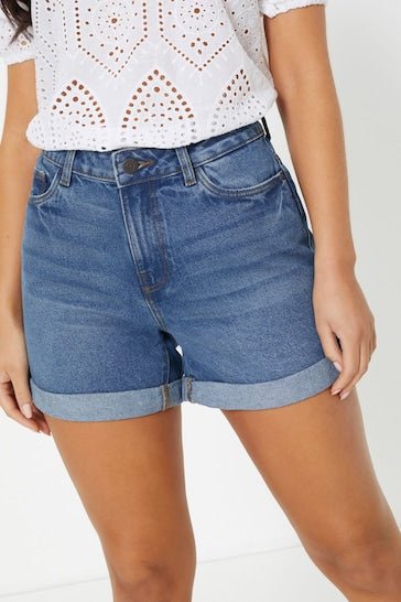 NOISY MAY High Waist Mom Shorts - DOCACCA - Shorts & Skirts - 