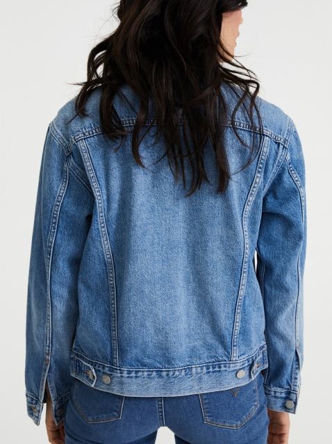 Organic Blue Womens Jacket - DOCACCA - Denim Jackets - 