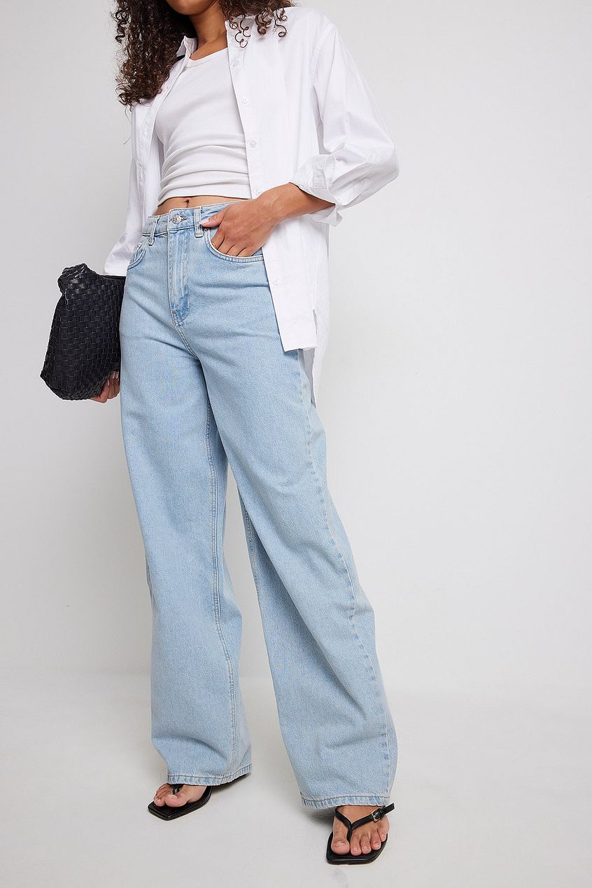Organic Extra Wide Leg Denim For Womens - DOCACCA - Jeans - 
